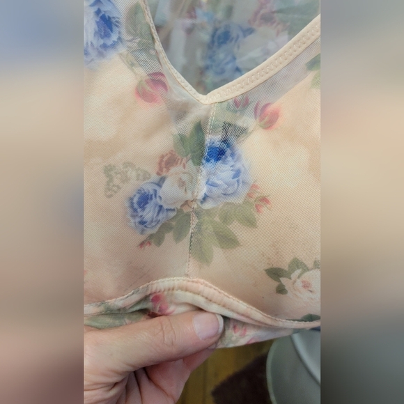 Floral Bras Breathable Mesh Bra Soft Plus Size 36E (7L) New - Picture 8 of 9